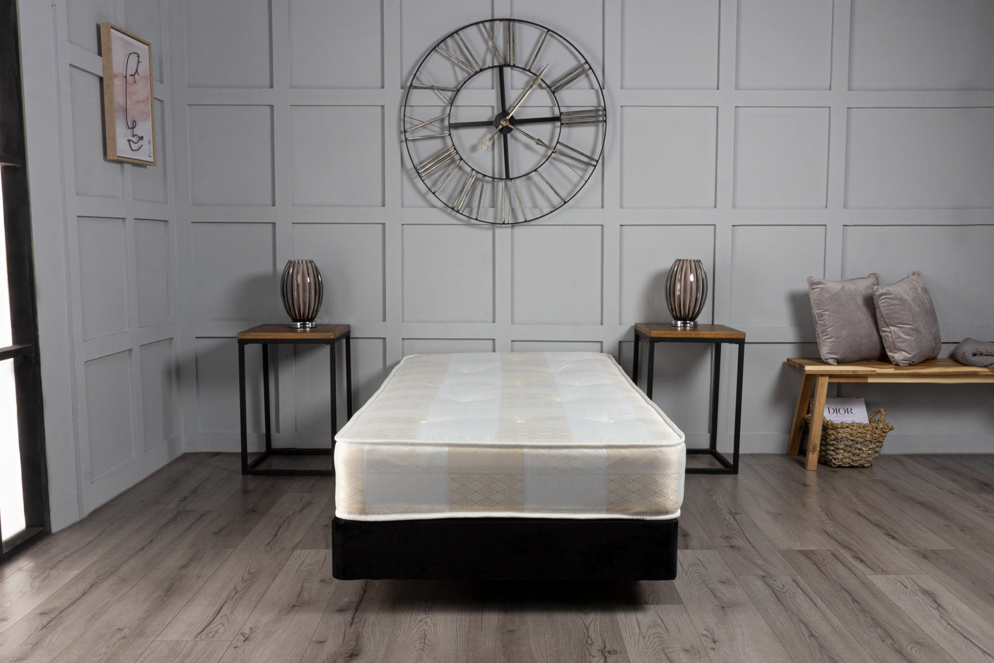 York Deep Quilt Open Coil Sprung Economy Mattress