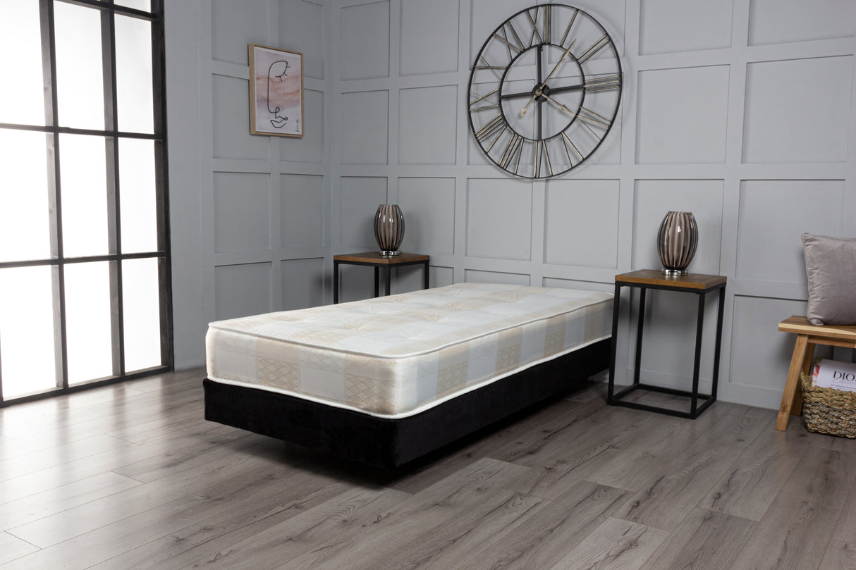 York Deep Quilt Open Coil Sprung Economy Mattress