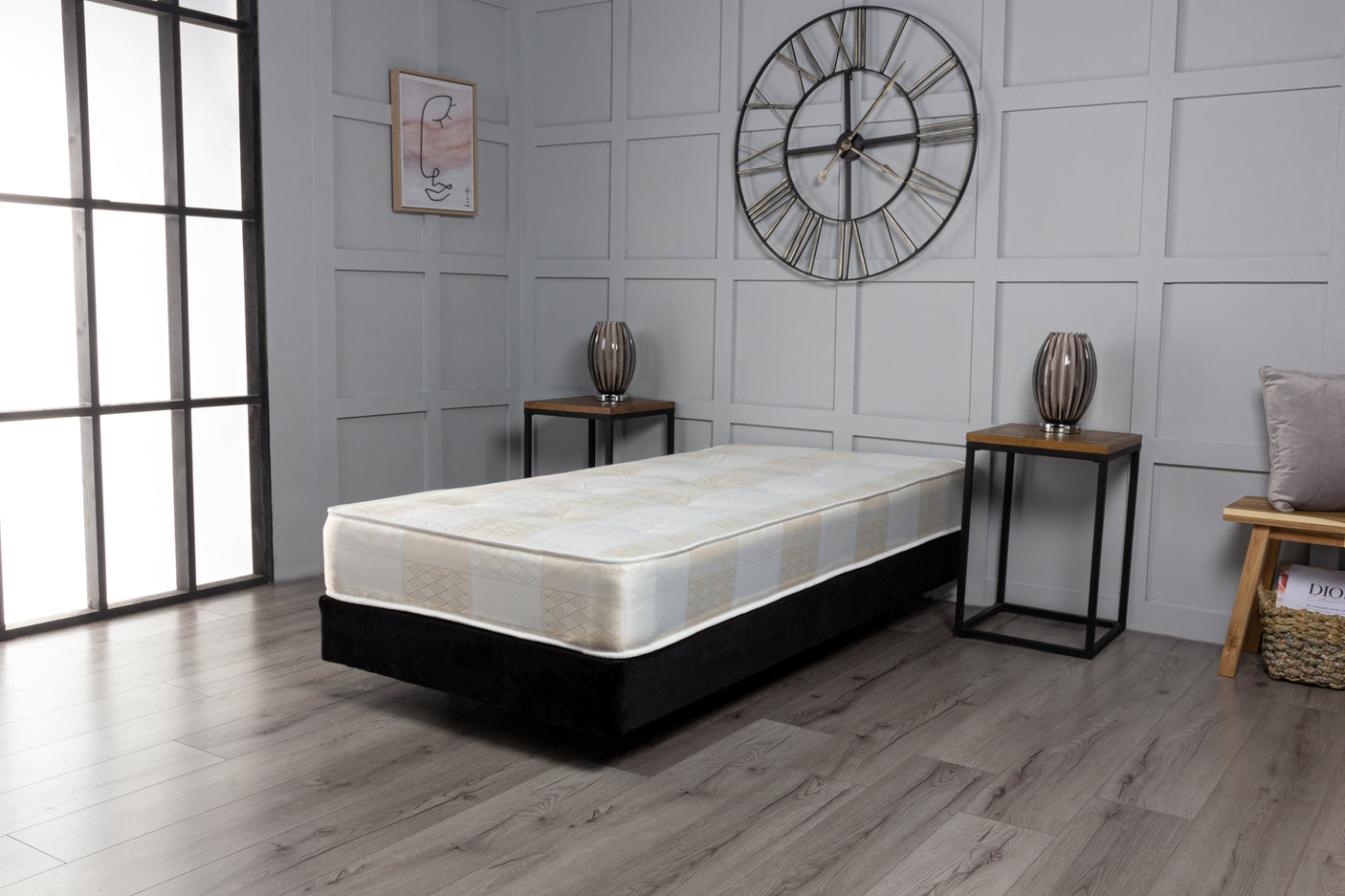 York Deep Quilt Open Coil Sprung Economy Mattress