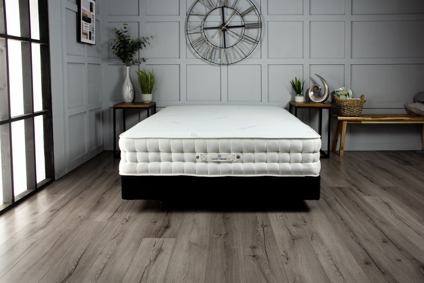 Alaska Cool Blue Cooling Fabric Pocket Sprung Handstitched Mattress