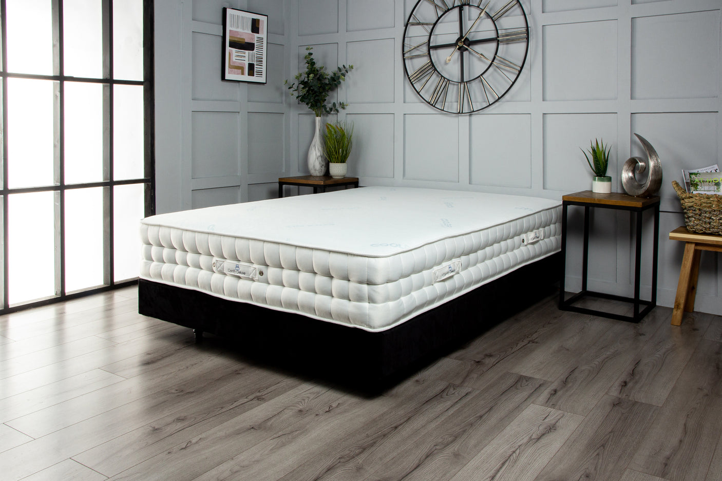 Alaska Cool Blue Cooling Fabric Pocket Sprung Handstitched Mattress