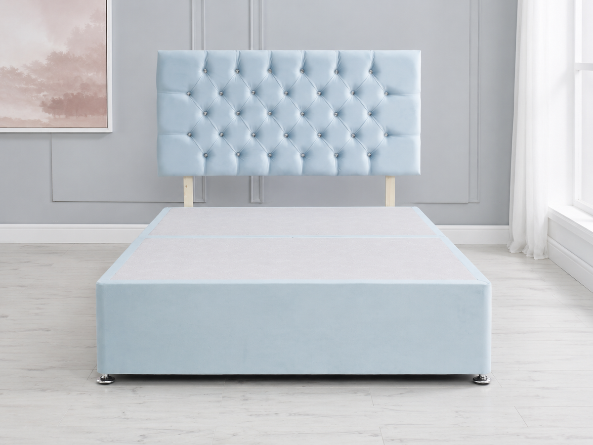 Divan Bed Base With Chesterfield Headboard