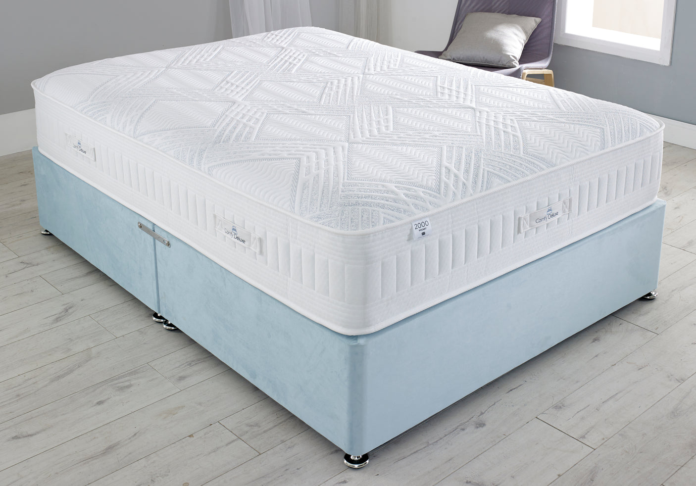 Beverley Pocket Cool Blue Encapsulated Mattress