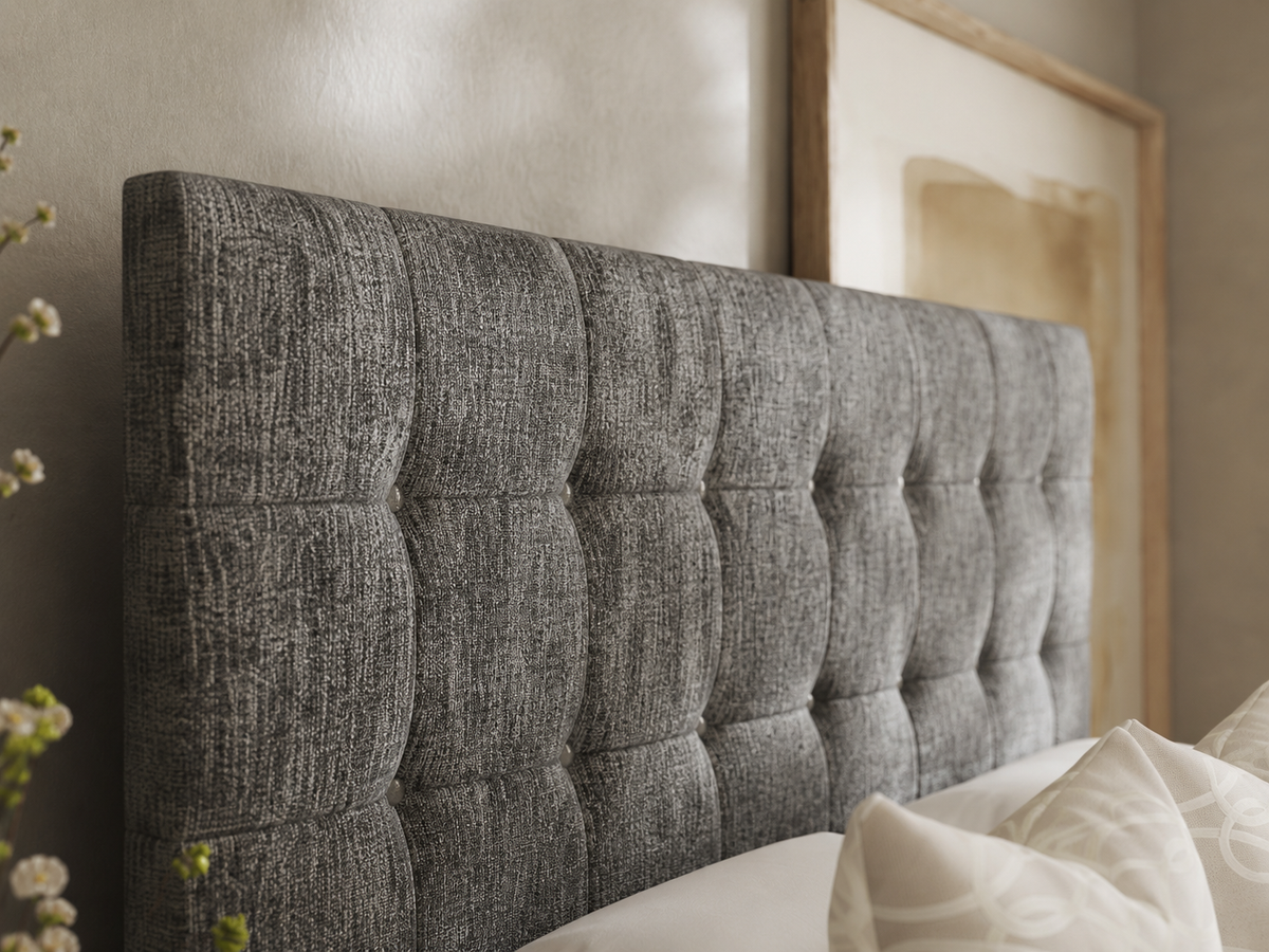 Cubo Chenille Bed Frame