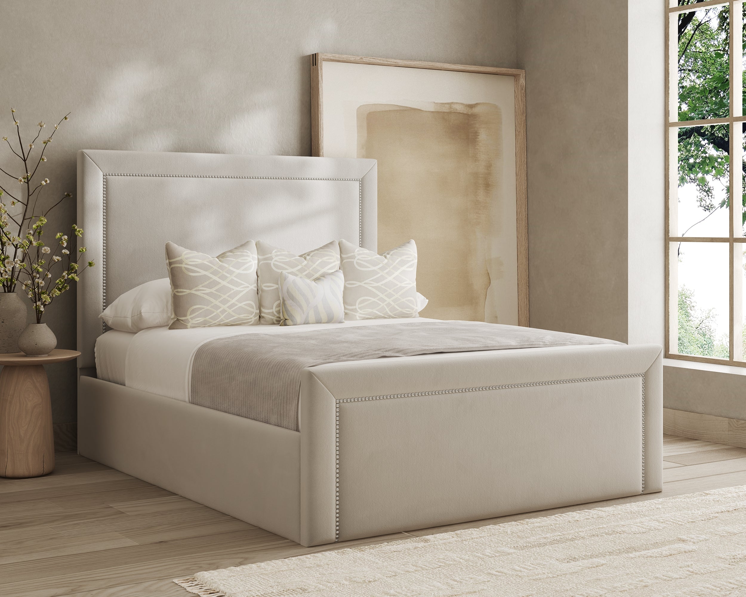 Hannah Studded Bed Frame