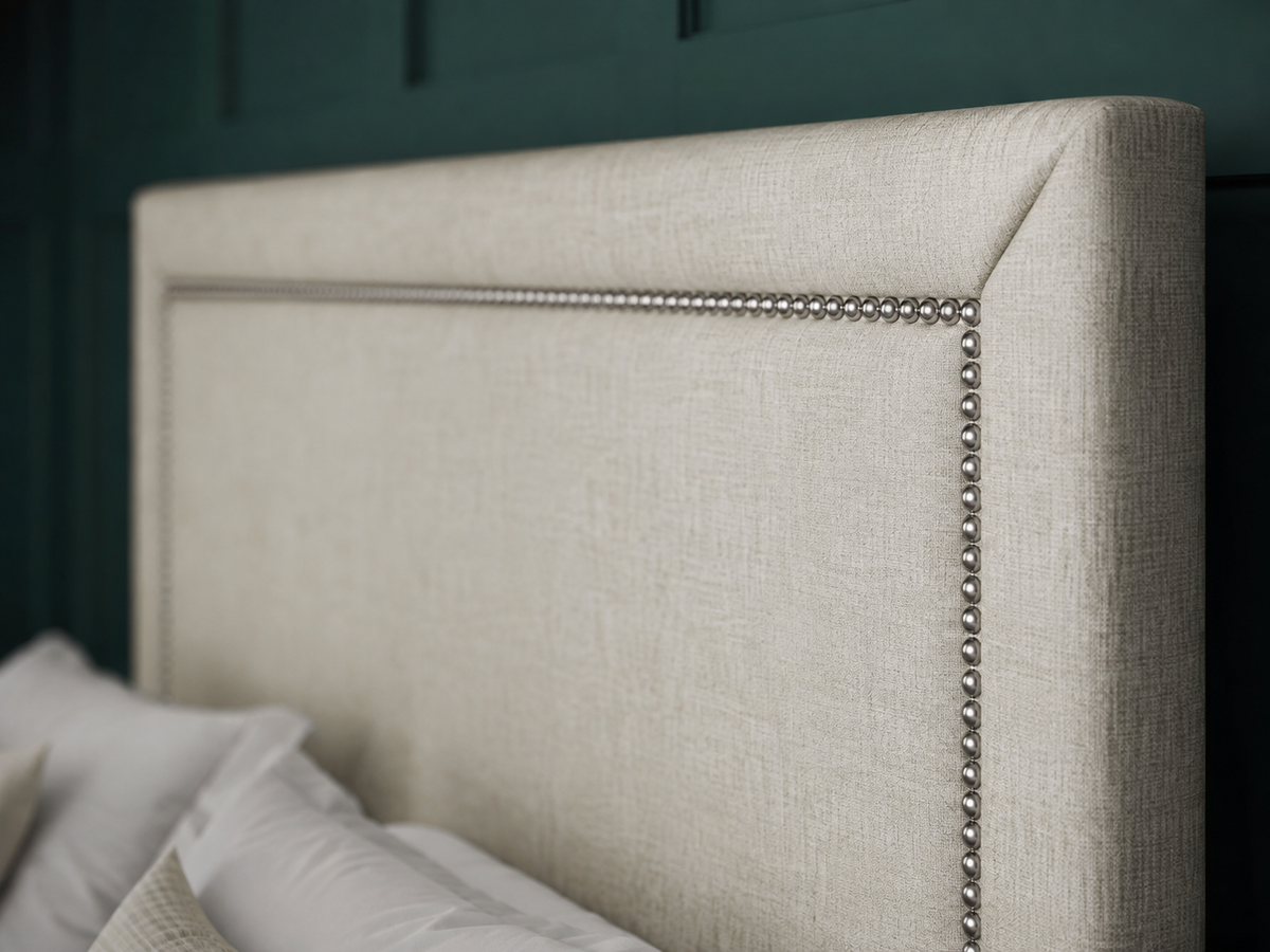 Hannah Beading Divan Bed Set With Footboard