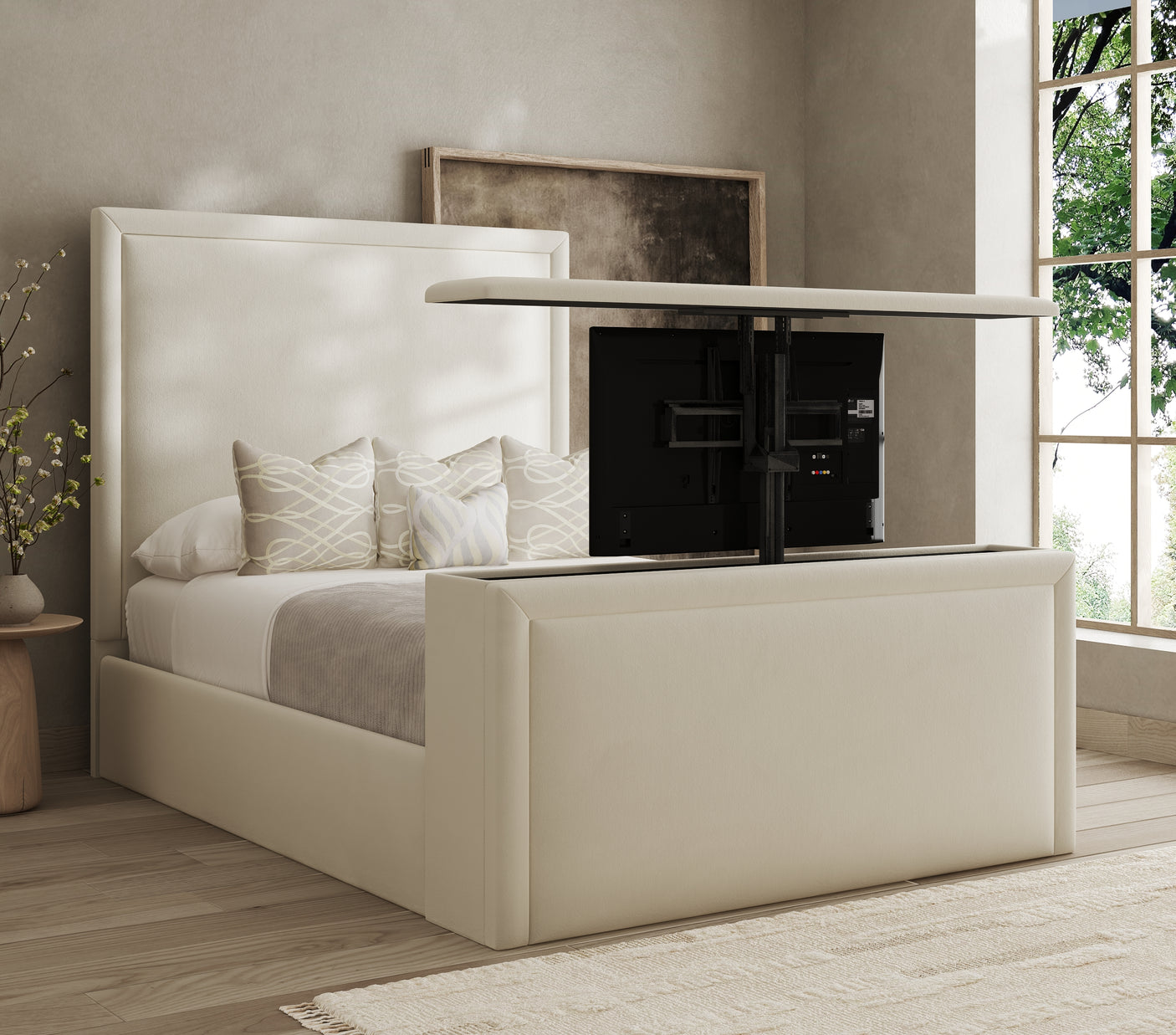 Seraphina Blush TV Bed