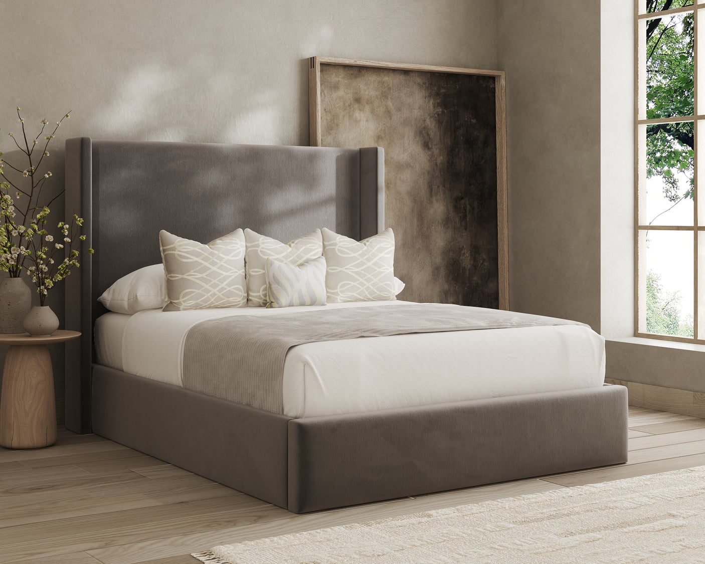 Jane Wingback Bed Frame