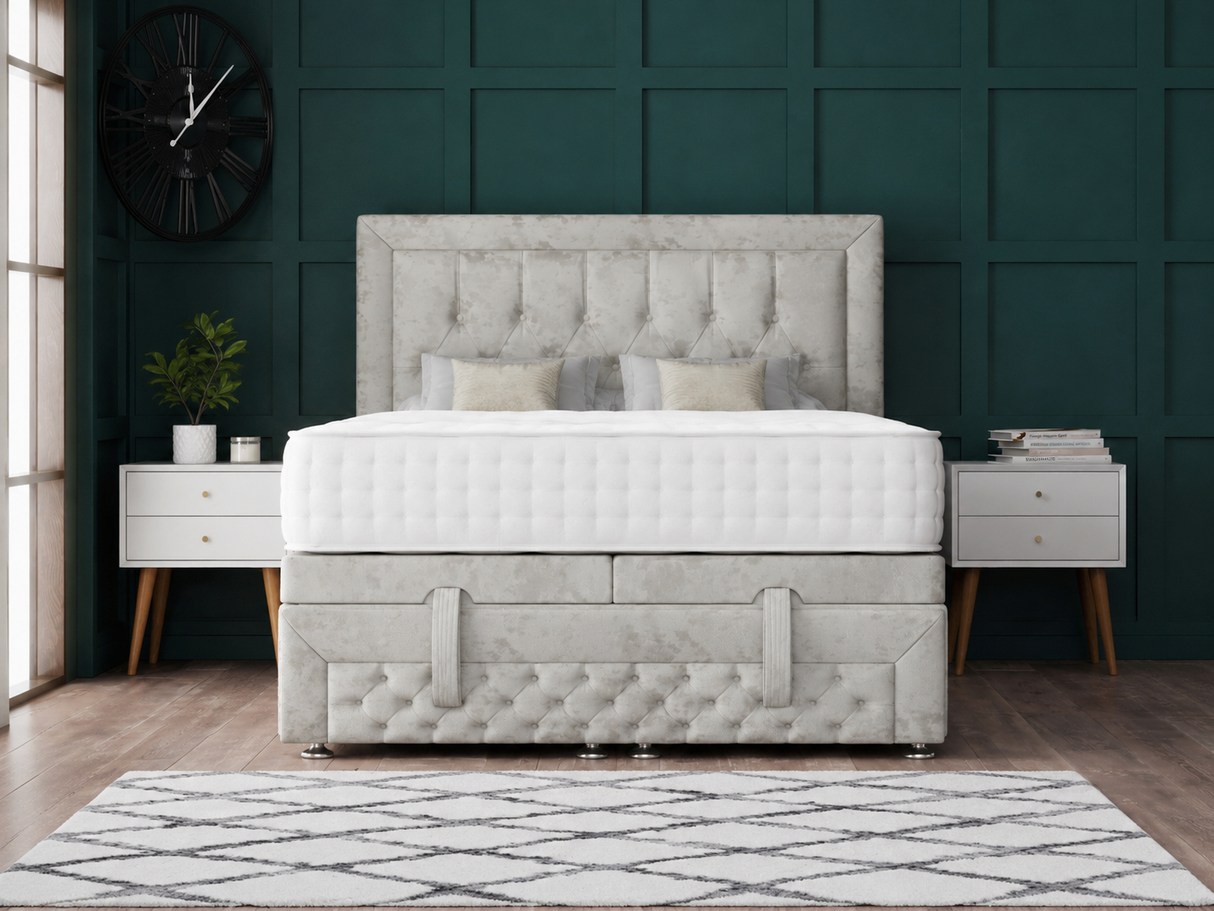 Miami Ottoman Storage Divan Bed With Headboard And Footboard