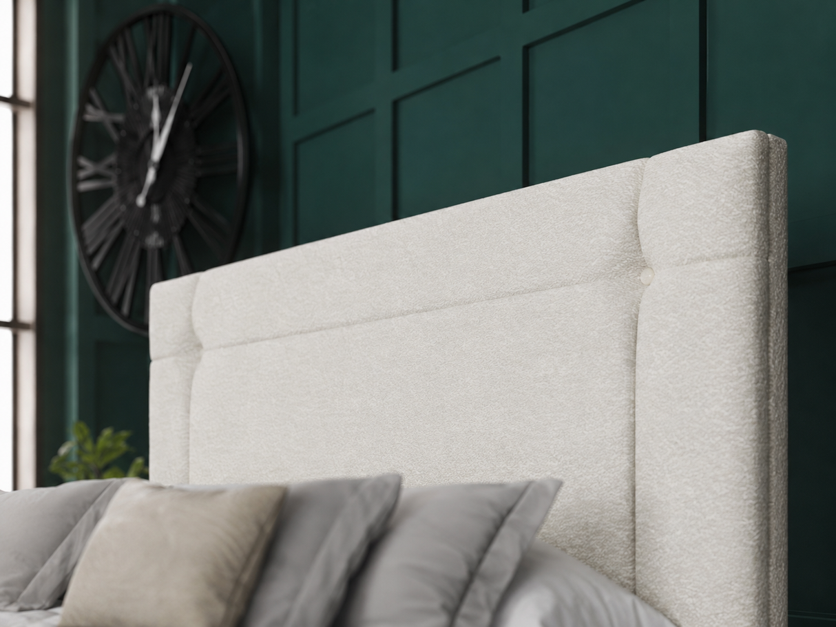 Milan Ottoman Storage Divan Bed With Headboard And Footboard