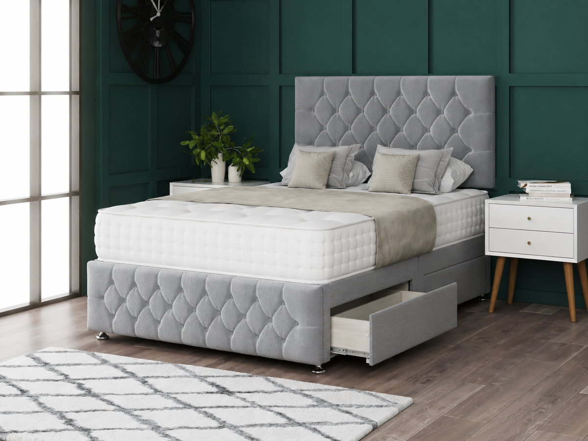 Princess Divan Bed Set With Footboard