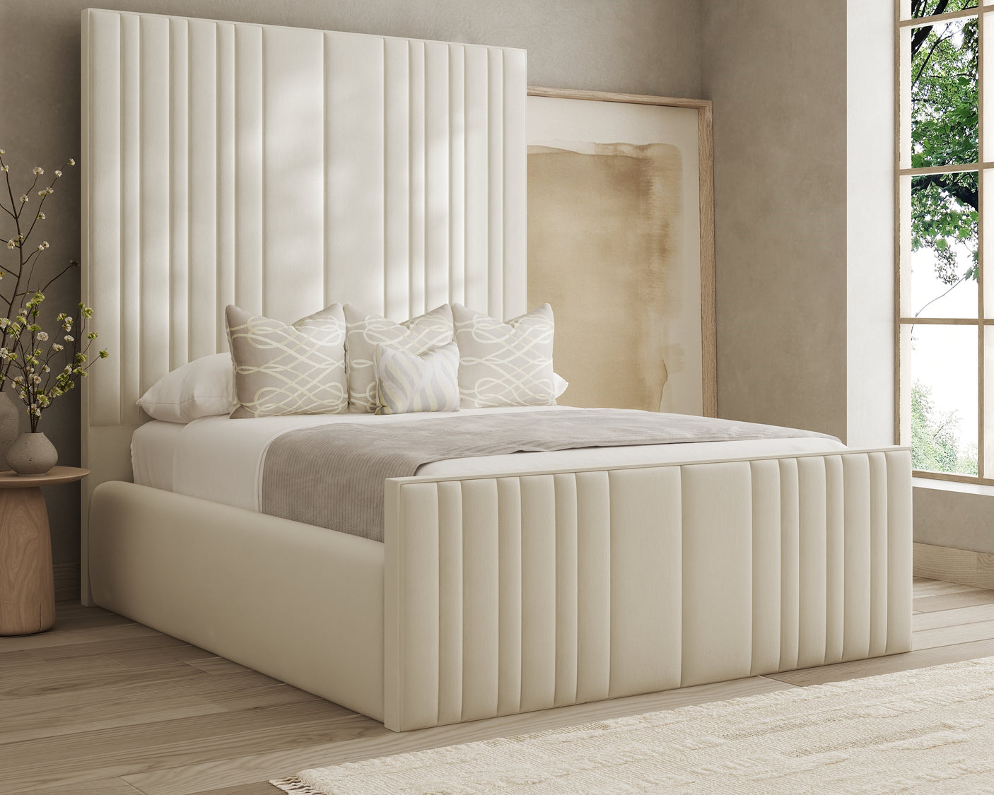 Samantha Elegance Panel Electric Adjustable Bed Frame