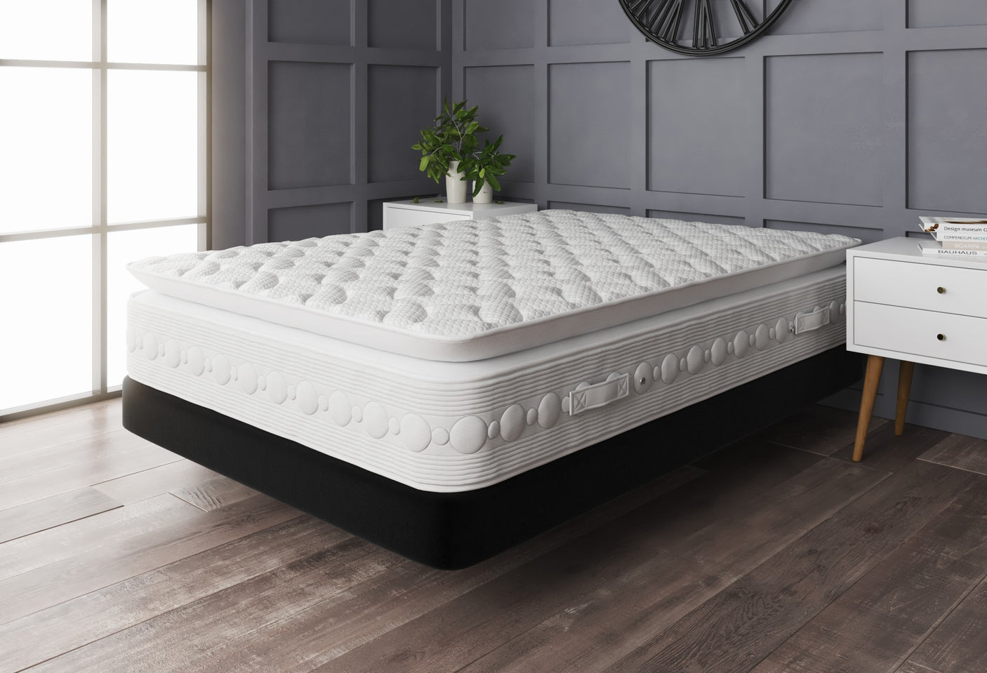 Winchester High Density Foam Pillow Top Open Coil Sprung Mattress