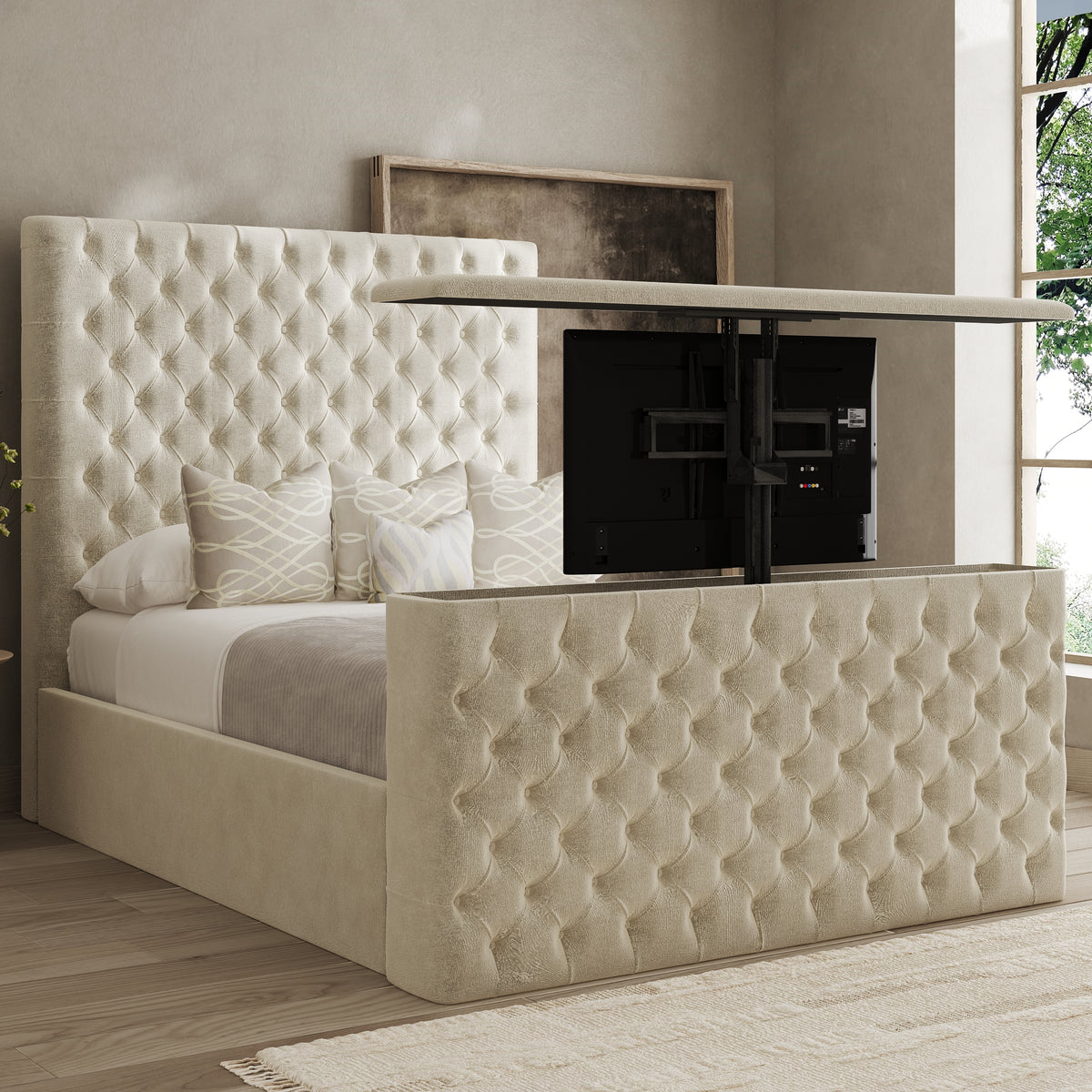 Aurelia Chesterfield TV Bed – Beds Online Store