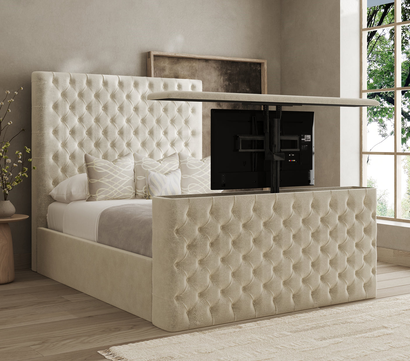 Aurelia Chesterfield TV Bed
