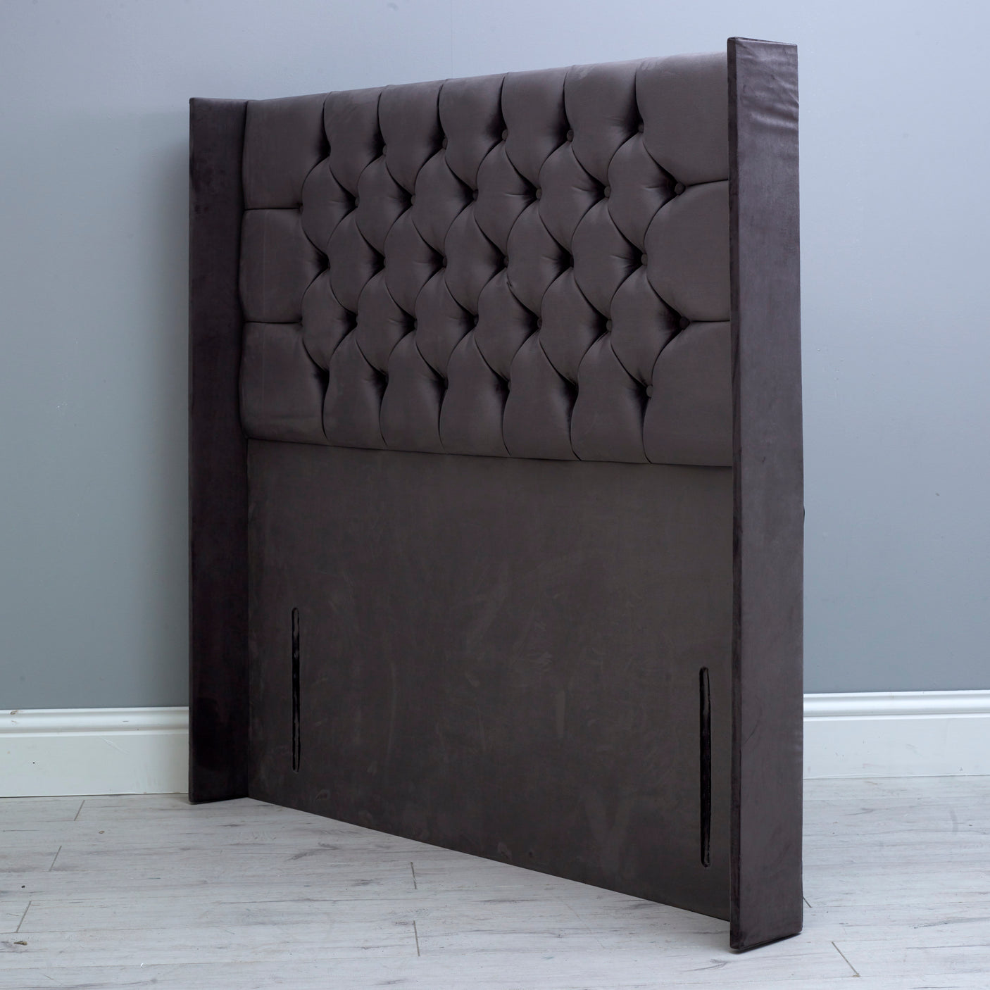 Chesterfield Wing Floor Standing Headboard 54"
