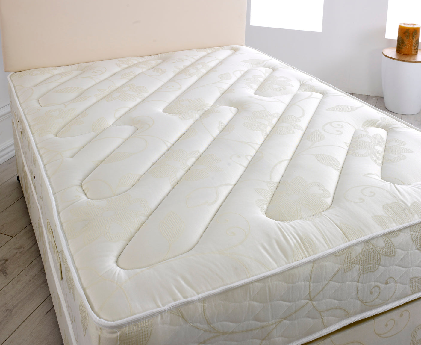 Dorset Divan Bed Set With Orthopaedic Medium Firm Mattress And Headboard