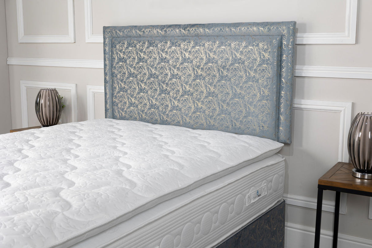 Galaxy Divan Bed Set Finished In Sky Marble With A Floorstanding 54'' Headboard – view 2