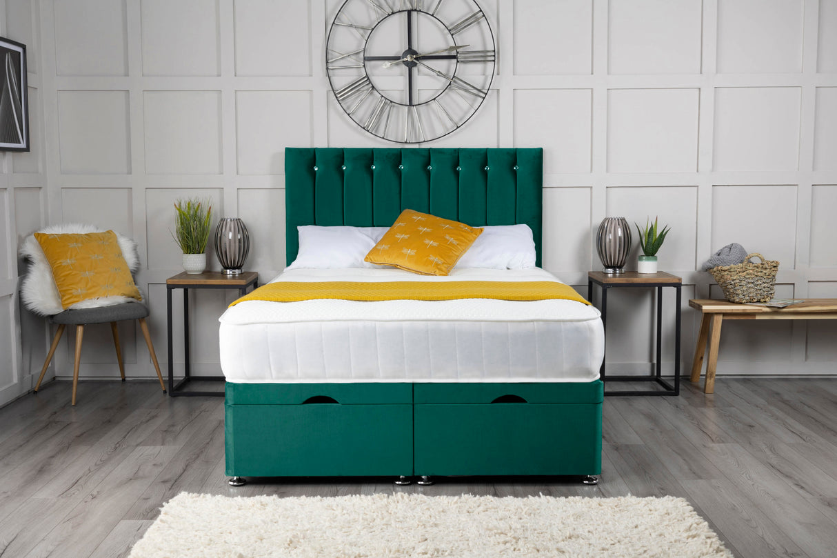 Florence Ottoman Storage Divan Bed With Headboard – view 11