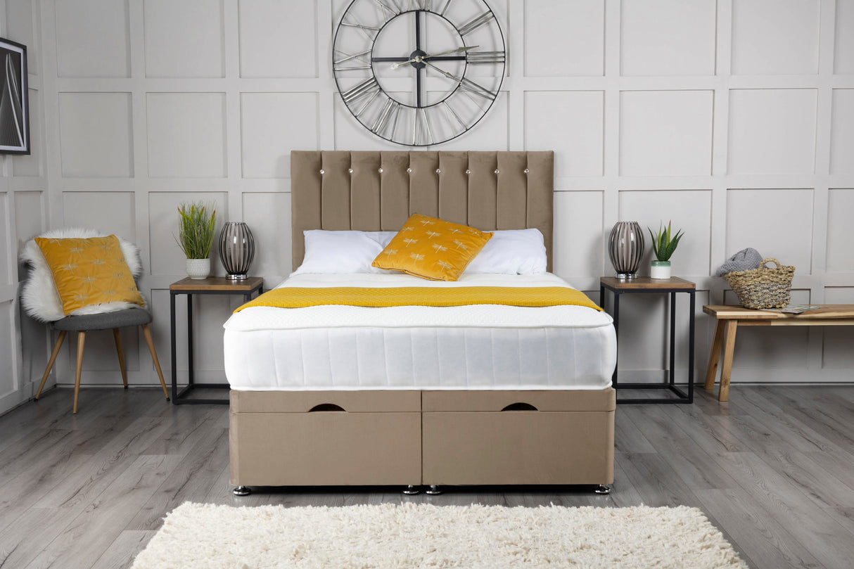 Florence Ottoman Storage Divan Bed With Headboard – view 15