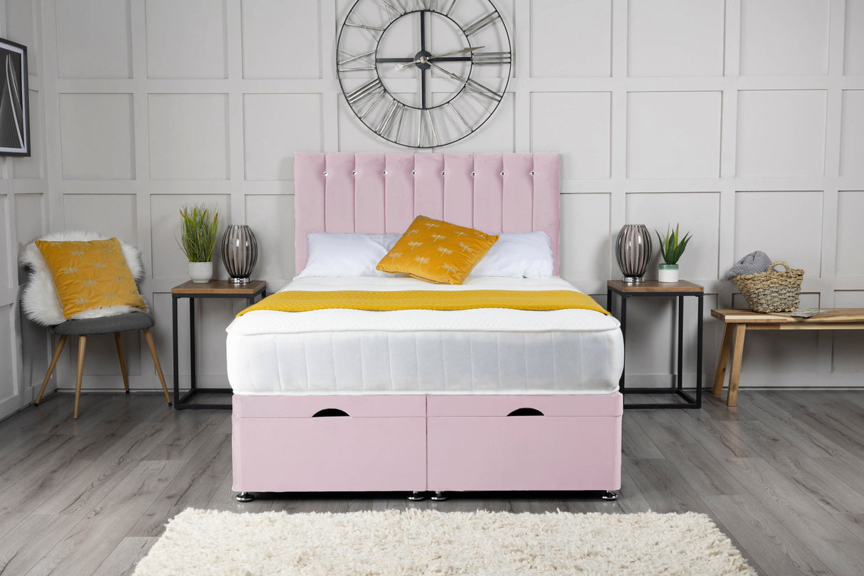 Florence Ottoman Storage Divan Bed With Headboard – view 18