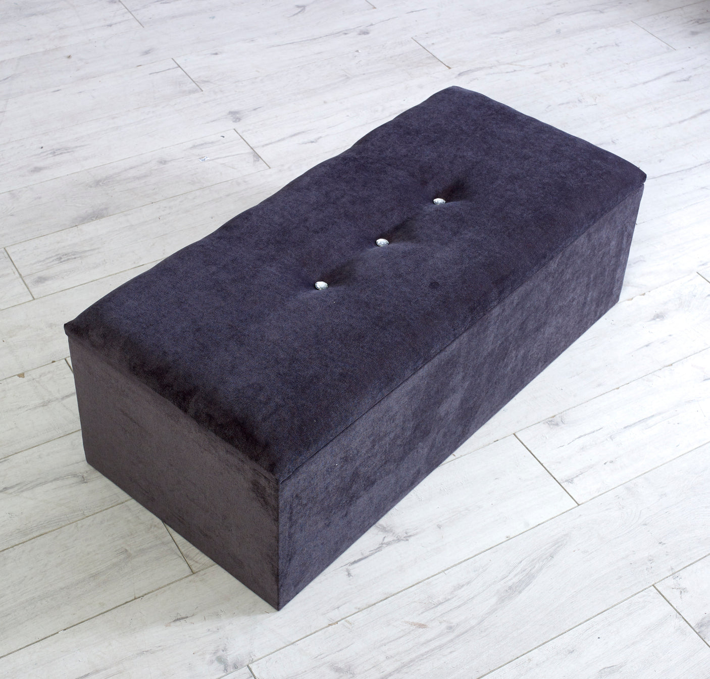 Rhombus Gas Lift Ottoman Blanket Storage Box