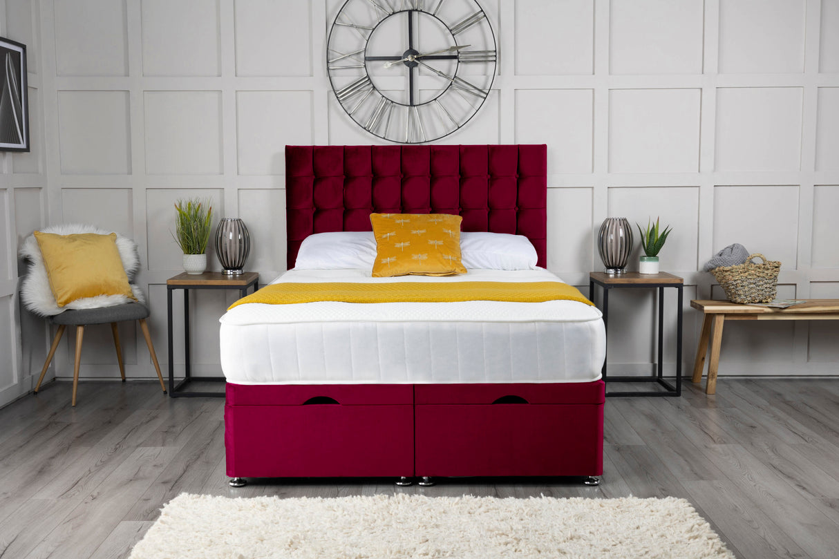 Omega Ottoman Storage Divan Bed With Headboard – view 14