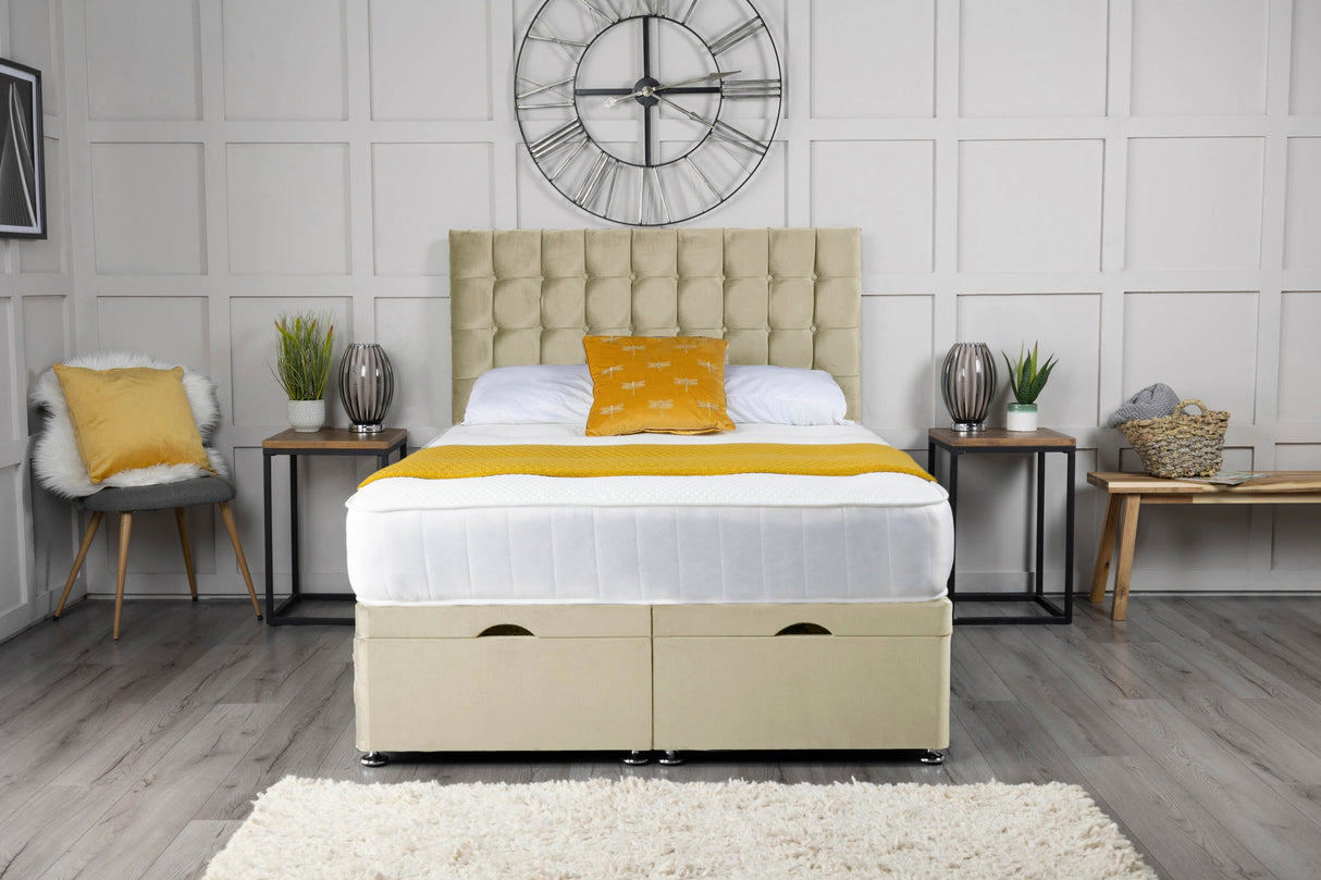 Omega Ottoman Storage Divan Bed With Headboard – view 15