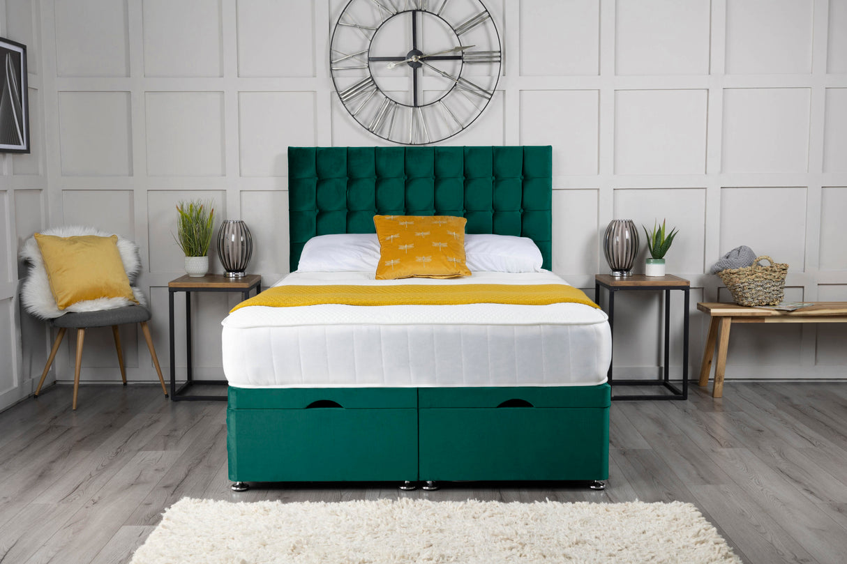 Omega Ottoman Storage Divan Bed With Headboard – view 3