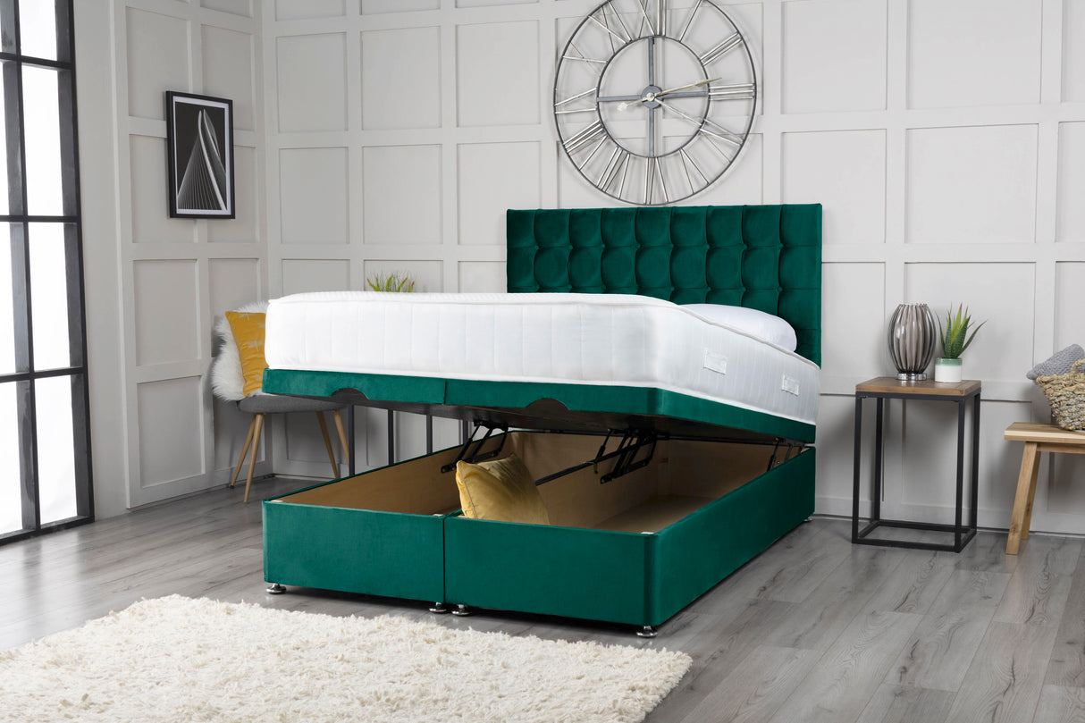Omega Ottoman Storage Divan Bed With Headboard – view 4