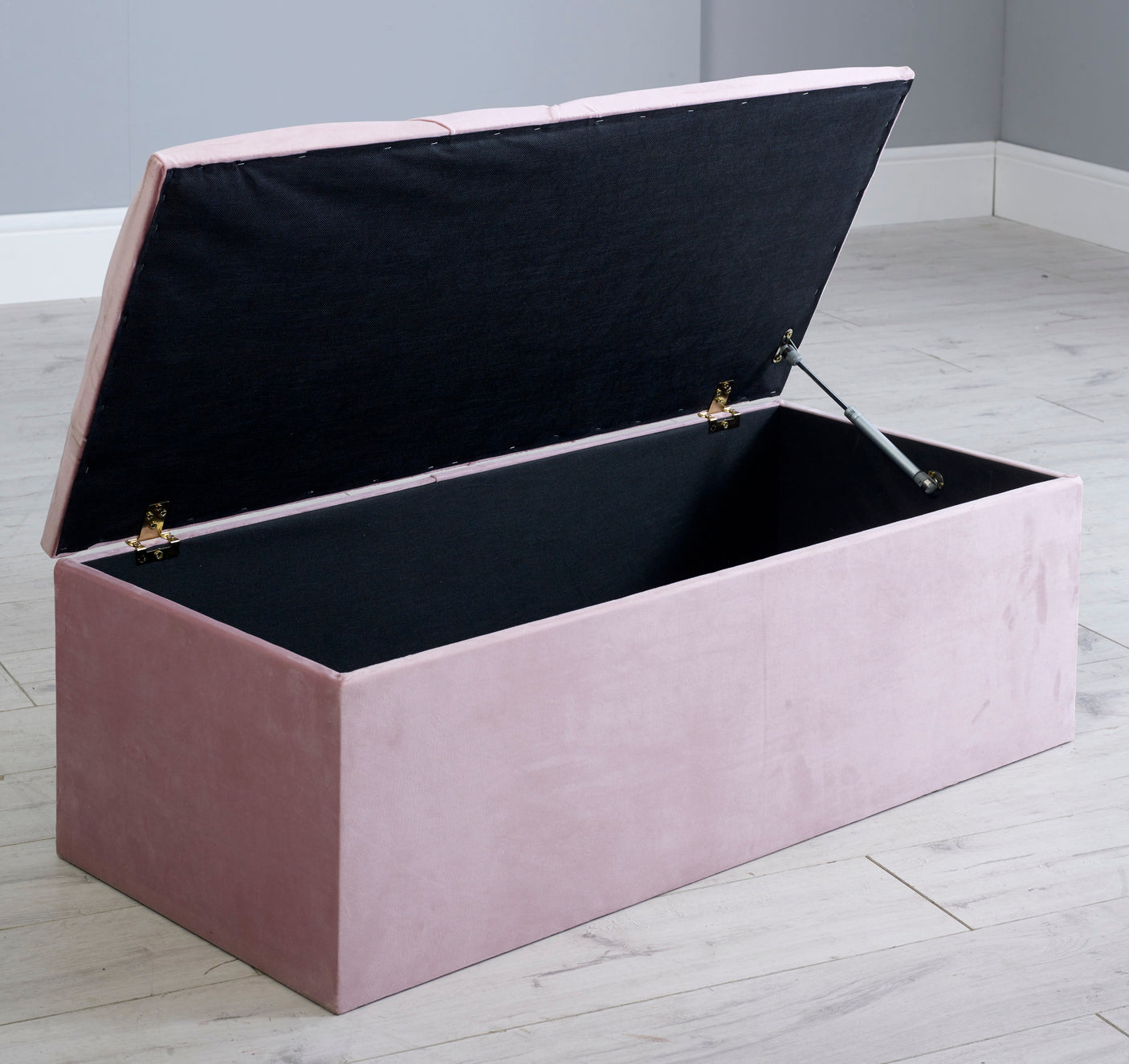 Tulip Gas Lift Ottoman Blanket Storage Box