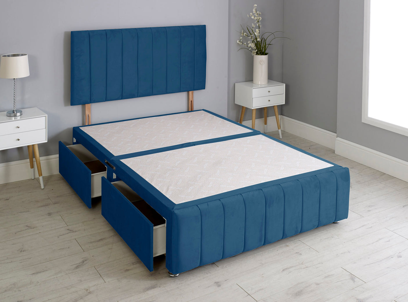 Linear Divan Bed Base With Headboard And Footboard