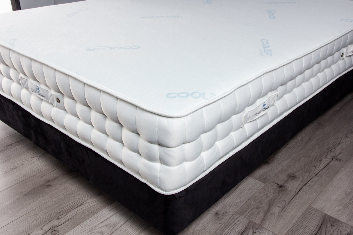Alaska Cool Blue Cooling Fabric Pocket Sprung Handstitched Mattress – view 3