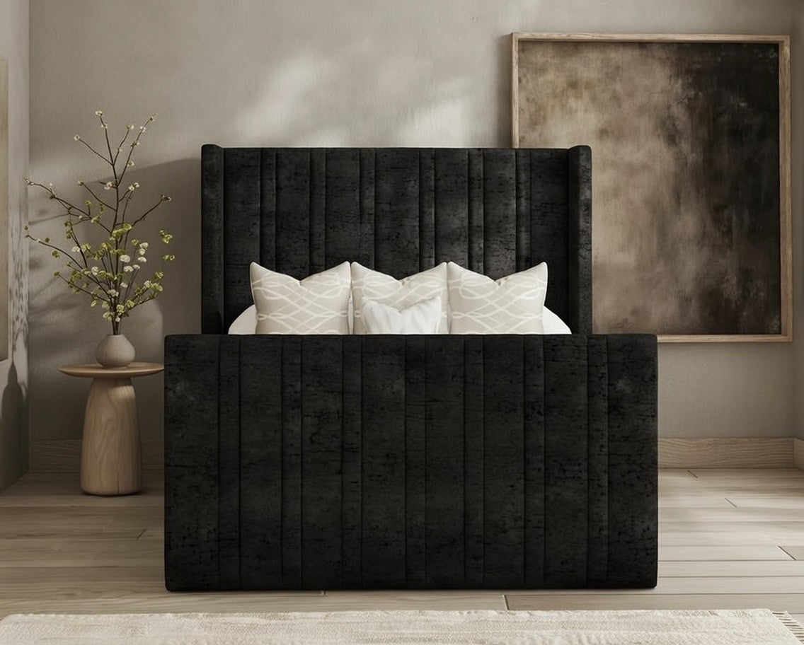Luxe Winged Bed Frame