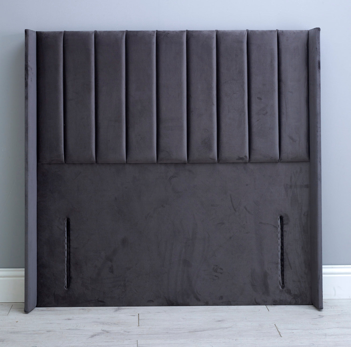 Amelia Wing Vertical Lined Floor Standing Headboard 54"