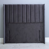 Amelia Wing Vertical Lined Floor Standing Headboard 54"