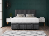 Apollo Ottoman Storage Divan Bed With Headboard And Footboard