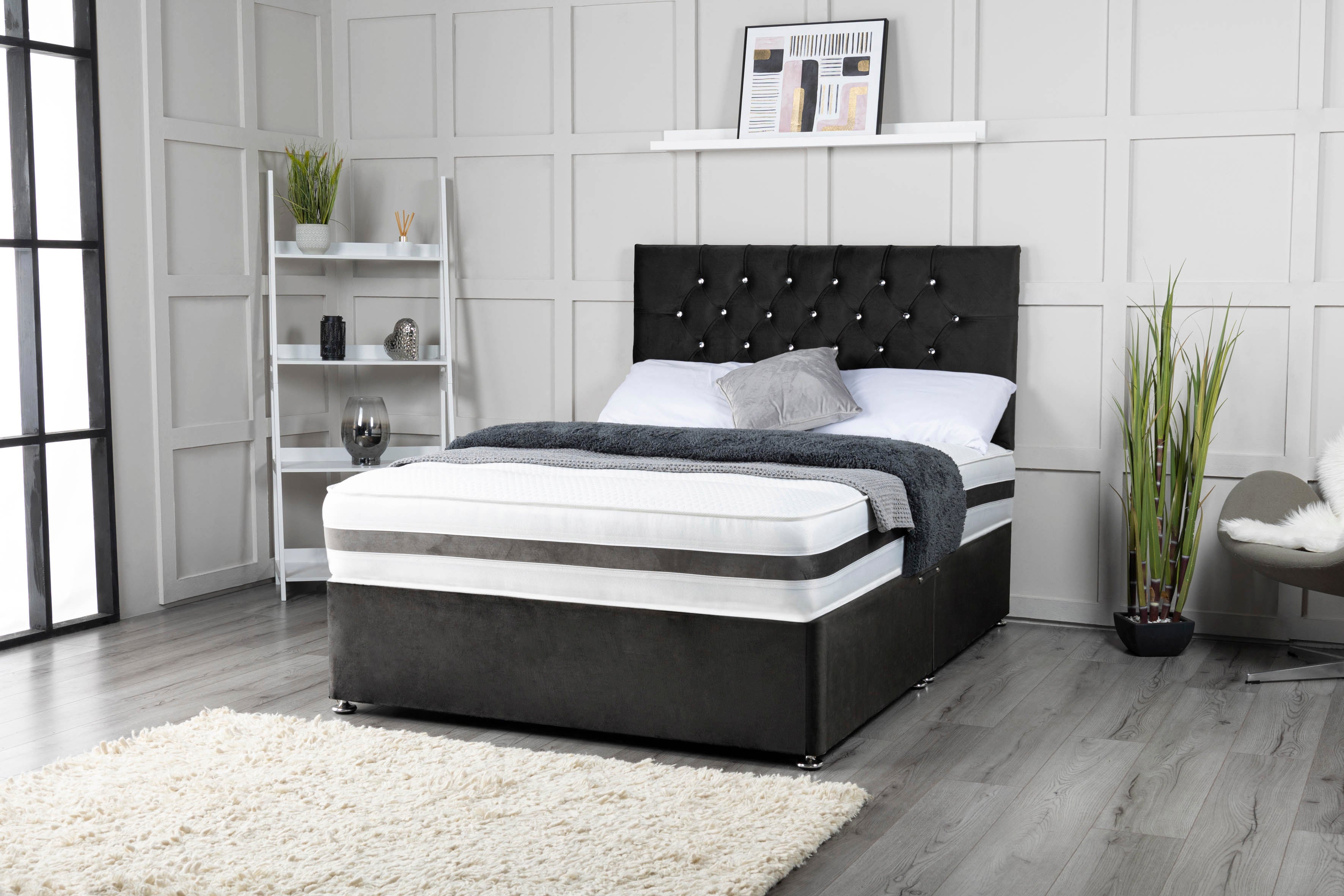 Chesterfield Divan Bed Set With Mattress Options