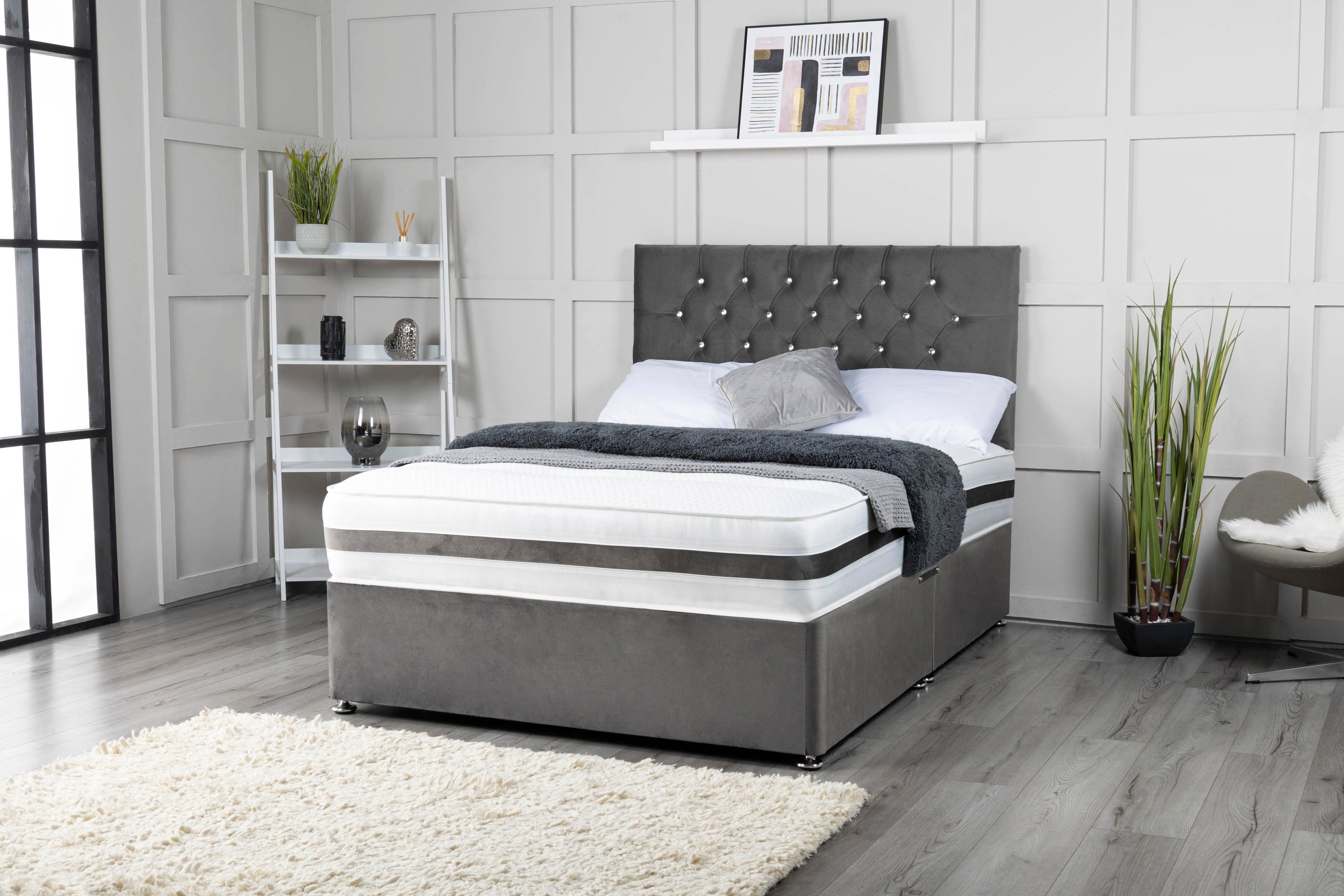 Chesterfield Divan Bed Set With Mattress Options