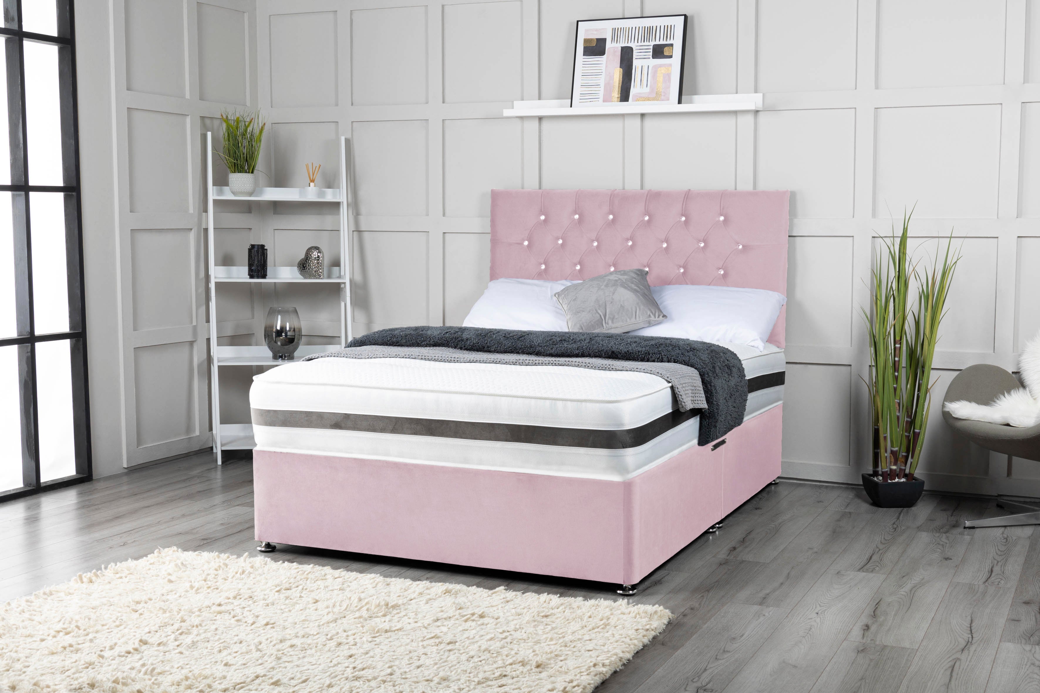 Chesterfield Divan Bed Set With Mattress Options