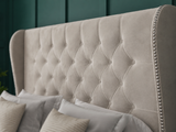 Chesterfield Curved Wing Divan Bed Set