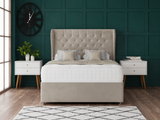 Chesterfield Curved Wing Divan Bed Set