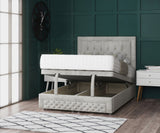 Miami Ottoman Storage Divan Bed With Headboard And Footboard