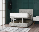 Miami Ottoman Storage Divan Bed With Headboard And Footboard