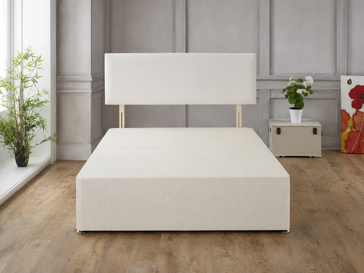 Divan Bed Base With Plain Headboard
