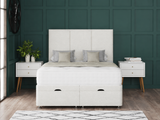 3 Panel Ottoman Storage Divan Bed With Headboard
