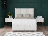 Apollo Ottoman Storage Divan Bed With Floor Standing Wing Headboard