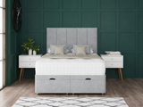 5 Panel Ottoman Storage Divan Bed With Headboard