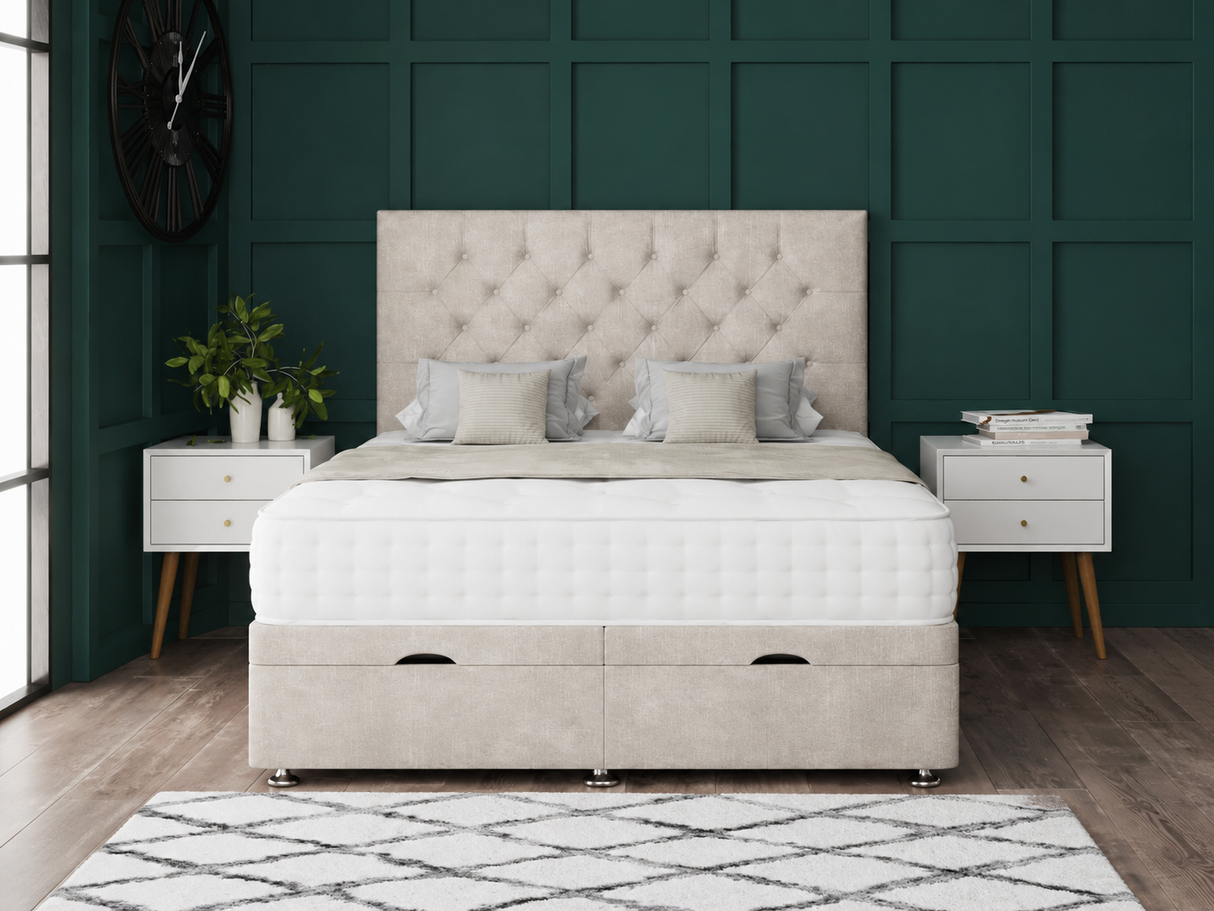 Savannah Ottoman Storage Divan Bed With Headboard