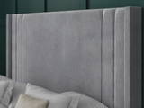 Savannah Ottoman Storage Divan Bed With Floor Standing Wing Headboard